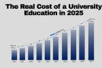 The cost of a university education in 2025