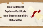 Duplicate Certificate from Directorate of Art Maharashtra