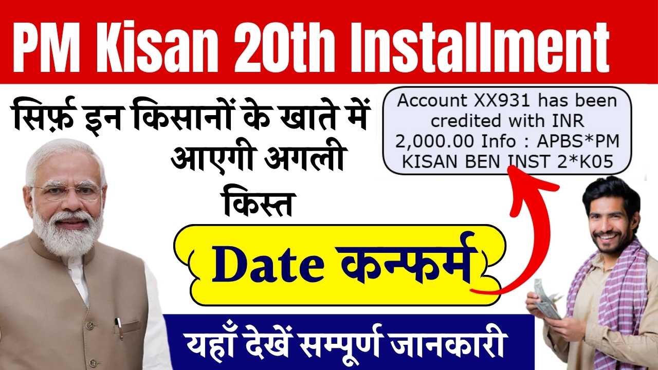 PM KISAN 20th Installment Date 2025