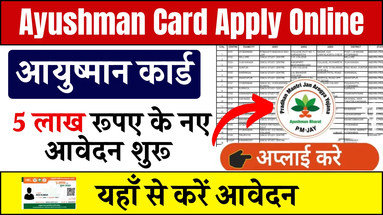 Ayushman Card Apply Online